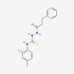 N-(2,4-dimethylphenyl)-2-(3-phenylpropanoyl)hydrazinecarbothioamide