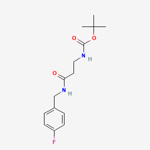 tert-butyl {3-[(4-fluorobenzyl)amino]-3-oxopropyl}carbamate