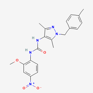 N-[3,5-dimethyl-1-(4-methylbenzyl)-1H-pyrazol-4-yl]-N'-(2-methoxy-4-nitrophenyl)urea