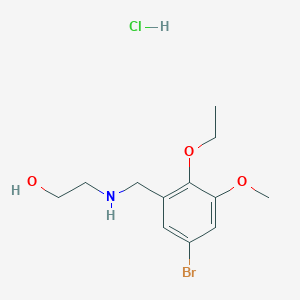 2-[(5-bromo-2-ethoxy-3-methoxybenzyl)amino]ethanol hydrochloride