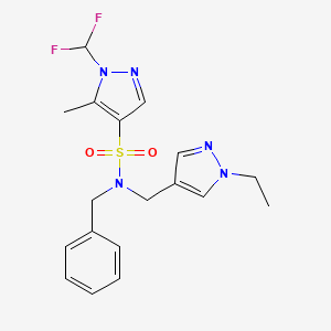 N-benzyl-1-(difluoromethyl)-N-[(1-ethyl-1H-pyrazol-4-yl)methyl]-5-methyl-1H-pyrazole-4-sulfonamide