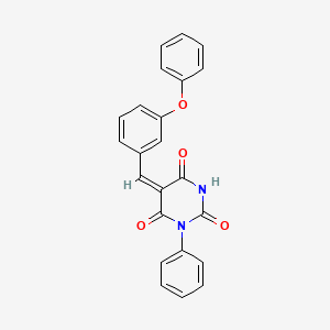 5-(3-phenoxybenzylidene)-1-phenyl-2,4,6(1H,3H,5H)-pyrimidinetrione