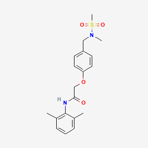 N-(2,6-dimethylphenyl)-2-(4-{[methyl(methylsulfonyl)amino]methyl}phenoxy)acetamide