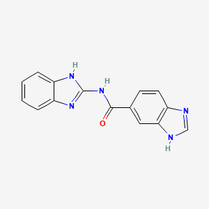 N-(1,3-dihydro-2H-benzimidazol-2-ylidene)-1H-benzimidazole-6-carboxamide