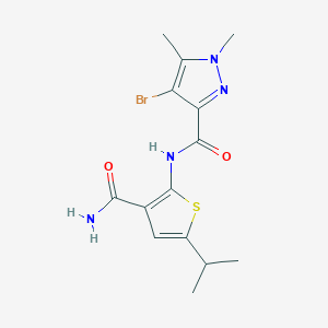 N-[3-(aminocarbonyl)-5-isopropyl-2-thienyl]-4-bromo-1,5-dimethyl-1H-pyrazole-3-carboxamide