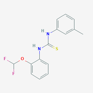 molecular formula C15H14F2N2OS B456277 1-(2-Difluoromethoxy-phenyl)-3-m-tolyl-thiourea 