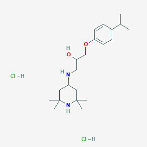 1-(4-isopropylphenoxy)-3-[(2,2,6,6-tetramethyl-4-piperidinyl)amino]-2-propanol dihydrochloride