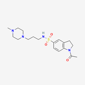 1-acetyl-N-[3-(4-methyl-1-piperazinyl)propyl]-5-indolinesulfonamide