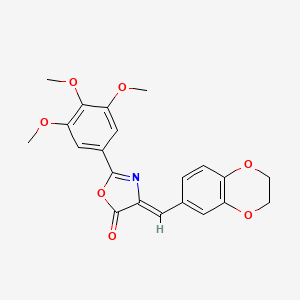 4-(2,3-dihydro-1,4-benzodioxin-6-ylmethylene)-2-(3,4,5-trimethoxyphenyl)-1,3-oxazol-5(4H)-one