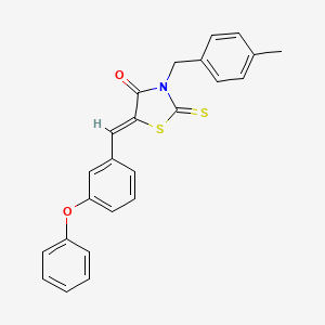 3-(4-methylbenzyl)-5-(3-phenoxybenzylidene)-2-thioxo-1,3-thiazolidin-4-one