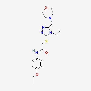 N-(4-ethoxyphenyl)-2-{[4-ethyl-5-(morpholin-4-ylmethyl)-4H-1,2,4-triazol-3-yl]sulfanyl}acetamide