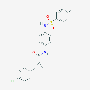 2-(4-chlorophenyl)-N-(4-{[(4-methylphenyl)sulfonyl]amino}phenyl)cyclopropanecarboxamide