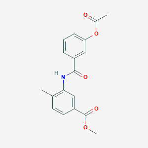 methyl 3-{[3-(acetyloxy)benzoyl]amino}-4-methylbenzoate