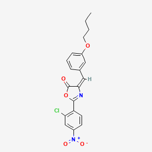 4-(3-butoxybenzylidene)-2-(2-chloro-4-nitrophenyl)-1,3-oxazol-5(4H)-one