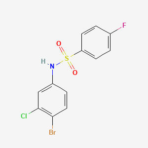 N-(4-bromo-3-chlorophenyl)-4-fluorobenzenesulfonamide