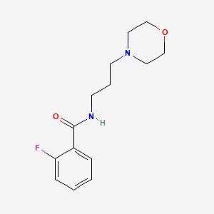 molecular formula C14H19FN2O2 B4563043 2-Fluoro-N-(3-morpholinopropyl)benzamide 