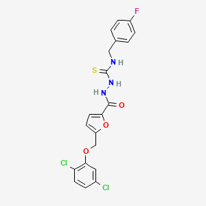 2-{5-[(2,5-dichlorophenoxy)methyl]-2-furoyl}-N-(4-fluorobenzyl)hydrazinecarbothioamide