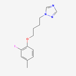 1-[4-(2-Iodo-4-methylphenoxy)butyl]-1,2,4-triazole