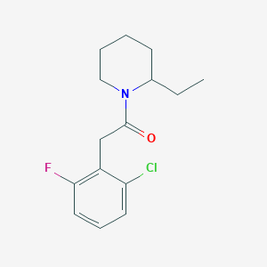 2-(2-Chloro-6-fluorophenyl)-1-(2-ethylpiperidin-1-yl)ethanone