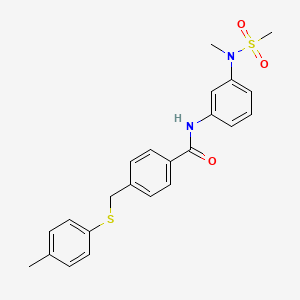 N-{3-[methyl(methylsulfonyl)amino]phenyl}-4-{[(4-methylphenyl)thio]methyl}benzamide