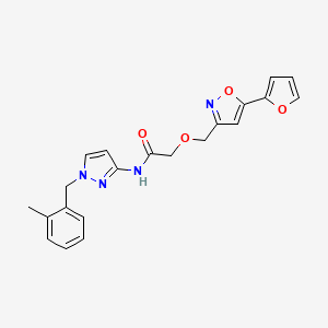 2-{[5-(2-furyl)-3-isoxazolyl]methoxy}-N-[1-(2-methylbenzyl)-1H-pyrazol-3-yl]acetamide