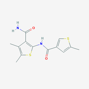 4,5-dimethyl-2-{[(5-methyl-3-thienyl)carbonyl]amino}-3-thiophenecarboxamide