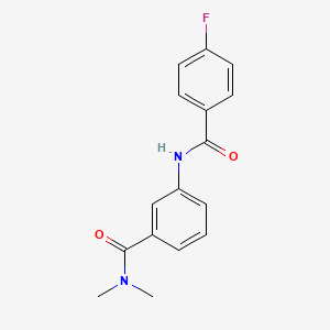 3-[(4-fluorobenzoyl)amino]-N,N-dimethylbenzamide