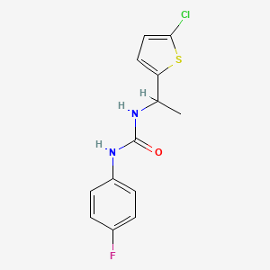 1-[1-(5-Chlorothiophen-2-yl)ethyl]-3-(4-fluorophenyl)urea