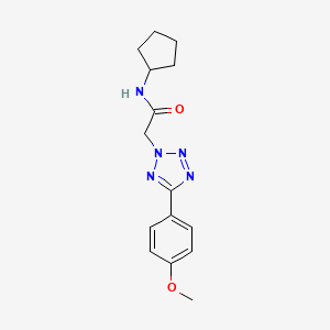 molecular formula C15H19N5O2 B4563183 N-CYCLOPENTYL-2-[5-(4-METHOXYPHENYL)-2H-1,2,3,4-TETRAZOL-2-YL]ACETAMIDE 