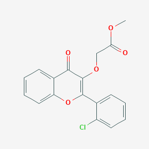 methyl {[2-(2-chlorophenyl)-4-oxo-4H-chromen-3-yl]oxy}acetate