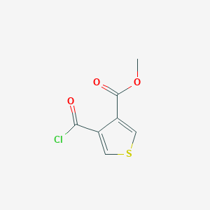 B045632 Methyl 4-(chlorocarbonyl)thiophene-3-carboxylate CAS No. 116722-20-4