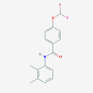 molecular formula C16H15F2NO2 B456320 4-(difluoromethoxy)-N-(2,3-dimethylphenyl)benzamide 
