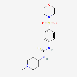 N-(1-methyl-4-piperidinyl)-N'-[4-(4-morpholinylsulfonyl)phenyl]thiourea