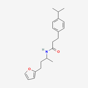 N-[3-(2-furyl)-1-methylpropyl]-3-(4-isopropylphenyl)propanamide