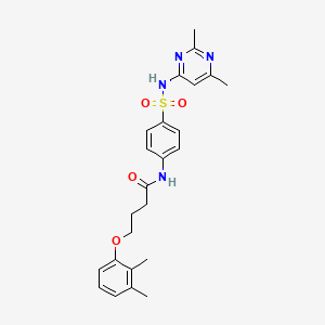 4-(2,3-dimethylphenoxy)-N-(4-{[(2,6-dimethyl-4-pyrimidinyl)amino]sulfonyl}phenyl)butanamide