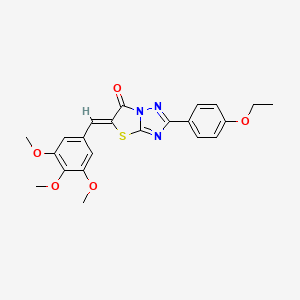 (5Z)-2-(4-ETHOXYPHENYL)-5-[(3,4,5-TRIMETHOXYPHENYL)METHYLIDENE]-5H,6H-[1,2,4]TRIAZOLO[3,2-B][1,3]THIAZOL-6-ONE