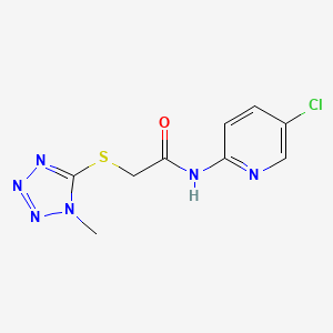 N-(5-chloropyridin-2-yl)-2-(1-methyltetrazol-5-yl)sulfanylacetamide