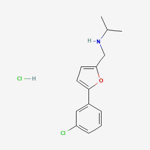 N-{[5-(3-chlorophenyl)-2-furyl]methyl}propan-2-amine hydrochloride