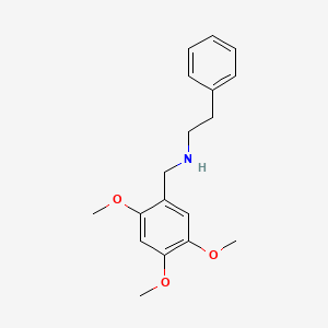 molecular formula C18H23NO3 B4563389 N-PHENETHYL-N-(2,4,5-TRIMETHOXYBENZYL)AMINE 