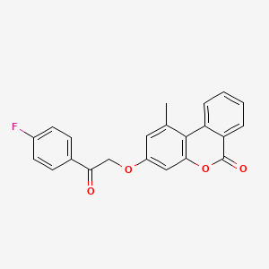 3-[2-(4-fluorophenyl)-2-oxoethoxy]-1-methyl-6H-benzo[c]chromen-6-one