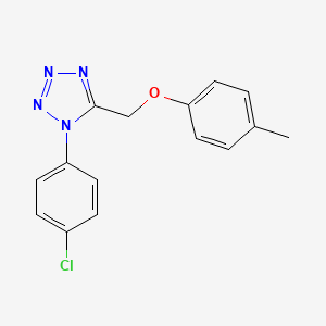 1-(4-chlorophenyl)-5-[(4-methylphenoxy)methyl]-1H-tetrazole