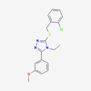 3-[(2-chlorobenzyl)sulfanyl]-4-ethyl-5-(3-methoxyphenyl)-4H-1,2,4-triazole