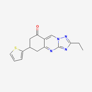 2-ethyl-6-(2-thienyl)-6,7-dihydro[1,2,4]triazolo[5,1-b]quinazolin-8(5H)-one