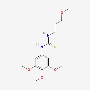 molecular formula C14H22N2O4S B4563500 1-(3-Methoxypropyl)-3-(3,4,5-trimethoxyphenyl)thiourea 