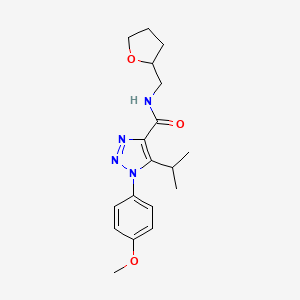 1-(4-methoxyphenyl)-5-(propan-2-yl)-N-(tetrahydrofuran-2-ylmethyl)-1H-1,2,3-triazole-4-carboxamide