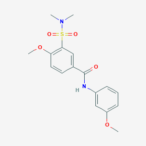 3-(dimethylsulfamoyl)-4-methoxy-N-(3-methoxyphenyl)benzamide