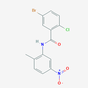 5-bromo-2-chloro-N-(2-methyl-5-nitrophenyl)benzamide