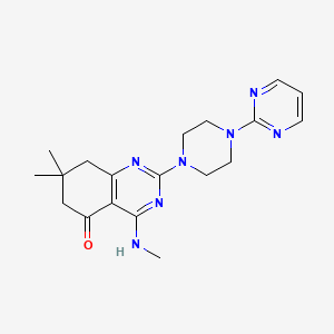 7,7-dimethyl-4-(methylamino)-2-[4-(2-pyrimidinyl)-1-piperazinyl]-7,8-dihydro-5(6H)-quinazolinone