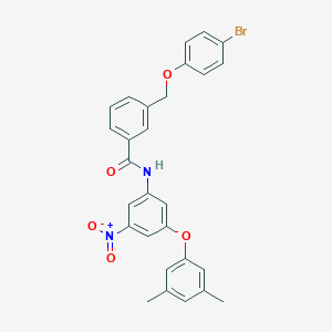 3-[(4-bromophenoxy)methyl]-N-[3-(3,5-dimethylphenoxy)-5-nitrophenyl]benzamide