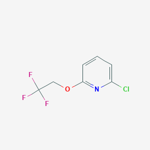 molecular formula C7H5ClF3NO B045637 2-(2,2,2-三氟乙氧基)-6-氯吡啶 CAS No. 77145-58-5